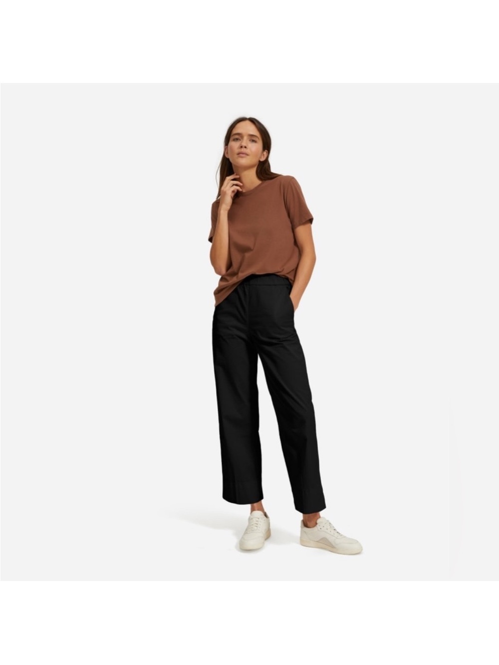 Everlane - The Easy Pant, black wide-leg pants